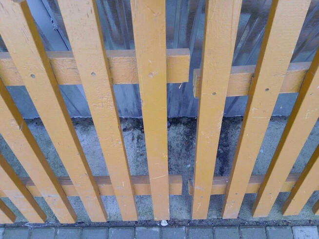 Płot przęsło dębowy dębowe dąb 3,7m 370cm