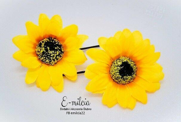 Wpinka, spinka, wsuwka Słoneczniki ozdoba do włosów