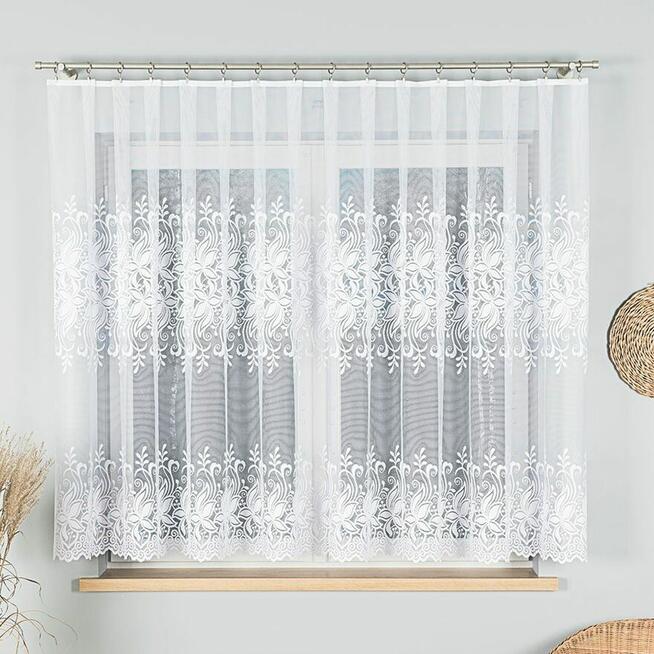 Firany żakardowe na metry i na taśmie marszczącej, sklep