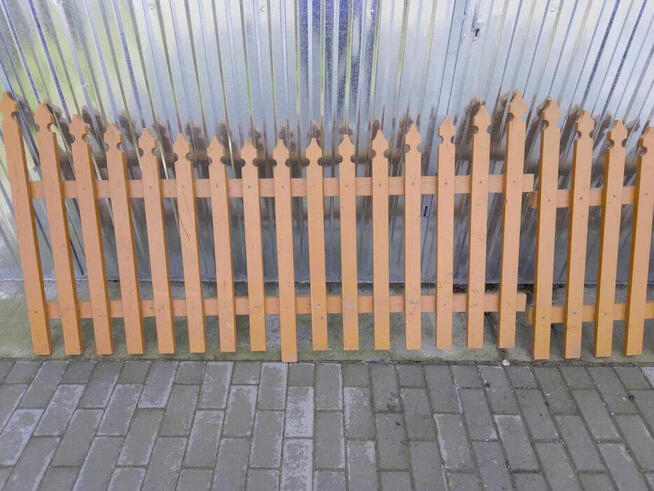 Płot przęsło dębowy dębowe dąb 3,7m 370cm