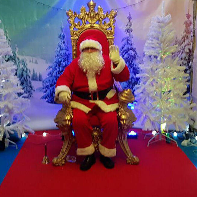 Animatorzy Elfy Śnieżynki wynajem Św. Mikołaja tronu