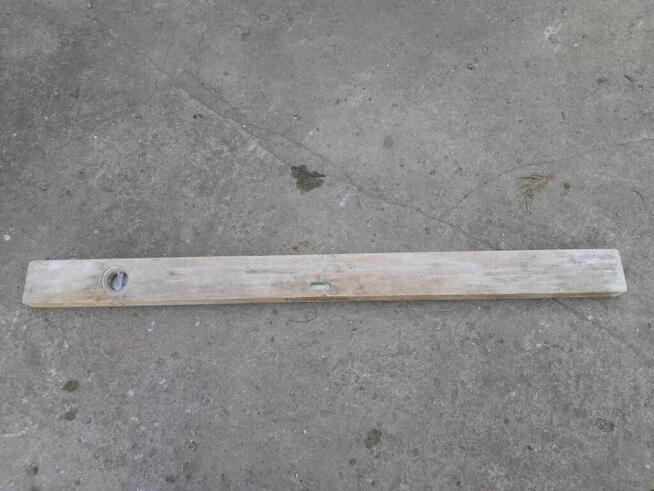 Poziomica drewniana 80 cm stara PRL dwa wskaźniki