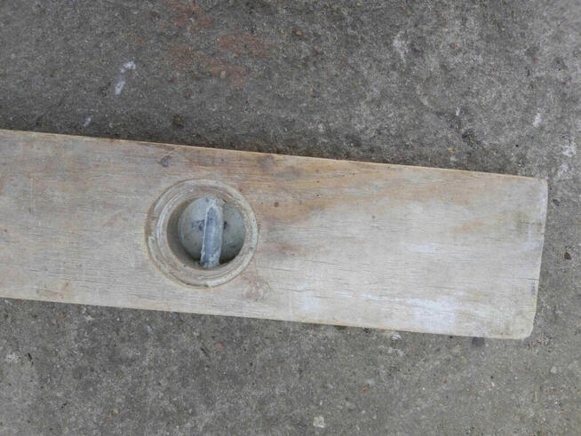 Poziomica drewniana 80 cm stara PRL dwa wskaźniki