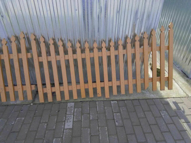 Płot przęsło dębowy dębowe dąb 3,7m 370cm