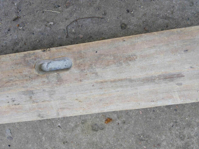 Poziomica drewniana 80 cm stara PRL dwa wskaźniki