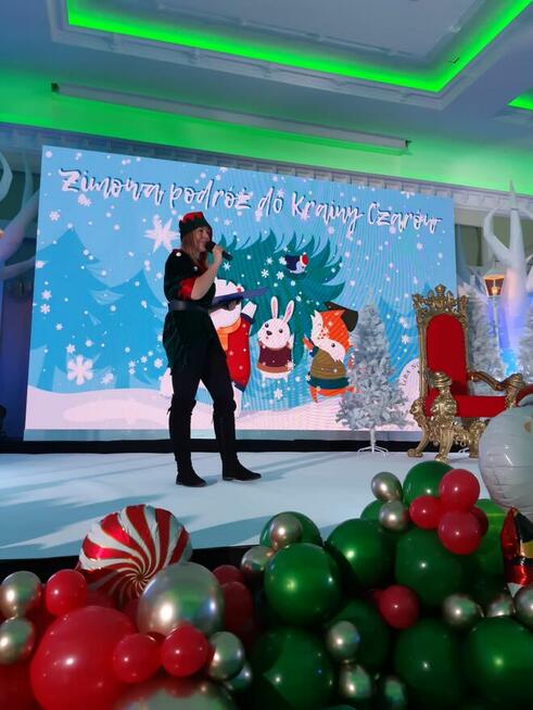 Animatorzy Elfy Śnieżynki wynajem Św. Mikołaja tronu