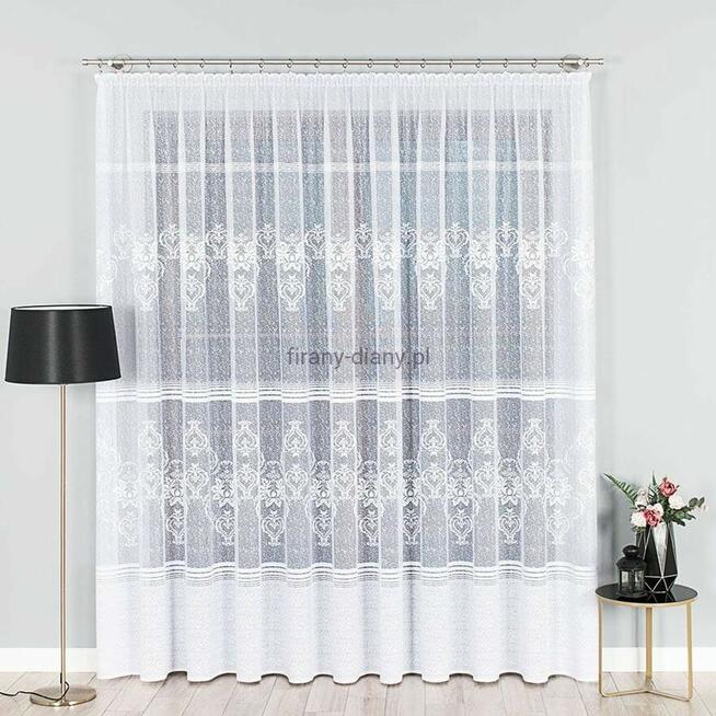 Firany żakardowe na metry i na taśmie marszczącej, sklep