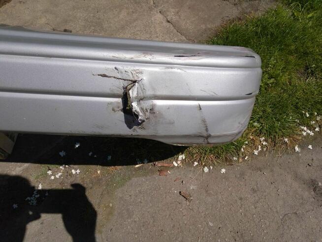 Zderzak przedni przód Hyundai Pony 1991 srebrny