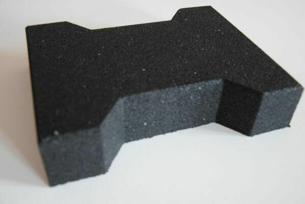 SBR kostka gumowa czerwona typu behaton 43mm