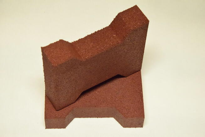 Kostka gumowa typu behaton 43mm kolor SBR EPDM