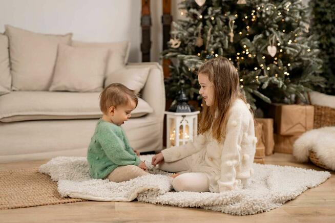 Piękne, rodzinne fotograficzne sesje świąteczne w Krakowie