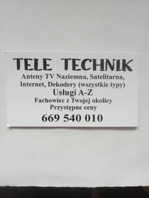 Anteny tv sat Chełm tani serwis 669540010
