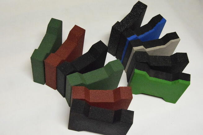 Kostka gumowa typu behaton 43mm kolor SBR EPDM