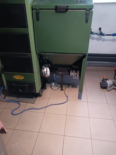 Sprzedam piec CO Sas Slim 23 kW na ekogroszek, węgiel, drewno