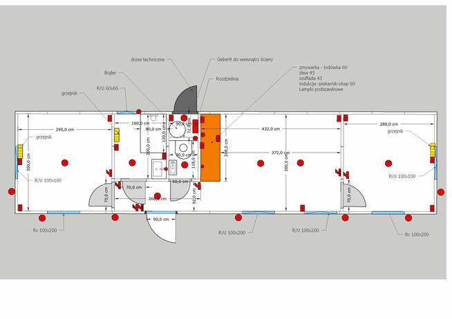 Domek z płyty warstwowej, Pawilon Handlowy - MOBILE LOFT