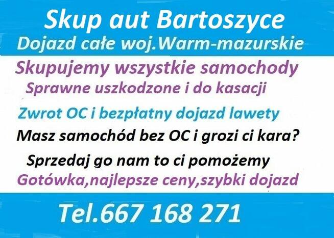 Skup samochodów Bartoszyce. Złomowanie wszystkich aut