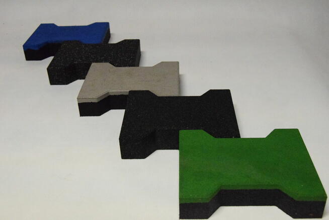 Kostka brukowa gumowa SBR typ behaton 43mm