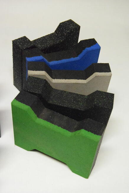 Epdm i SBR kostka typu behaton gumowa 43mm