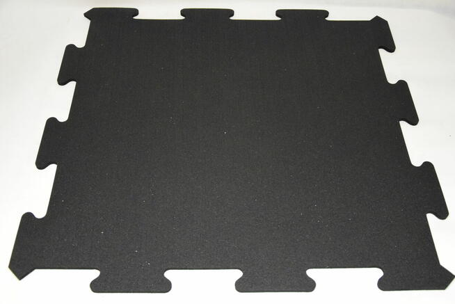 Siłownia płyty SBR pod ciężary 20mm czarny puzzel