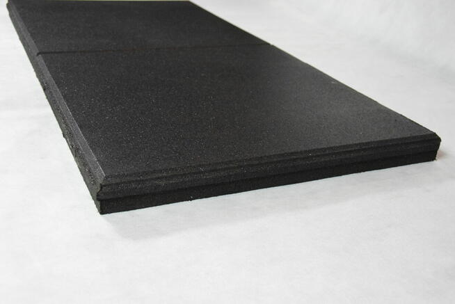 Siłownia płyty SBR pod ciężary 20mm czarny puzzel