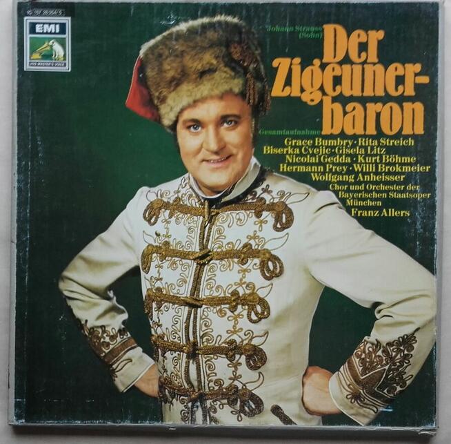 Johan Strauss Der Zigeunerbaron, album 2 LP 1970 r.