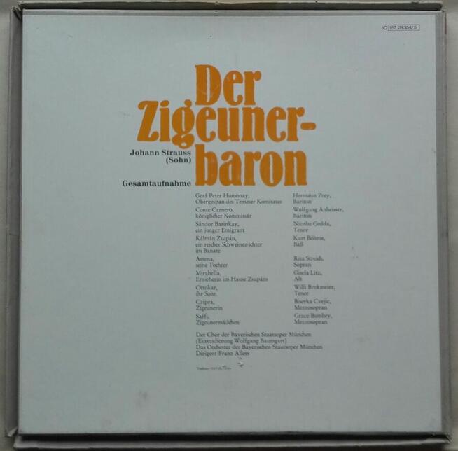 Johan Strauss Der Zigeunerbaron, album 2 LP 1970 r.