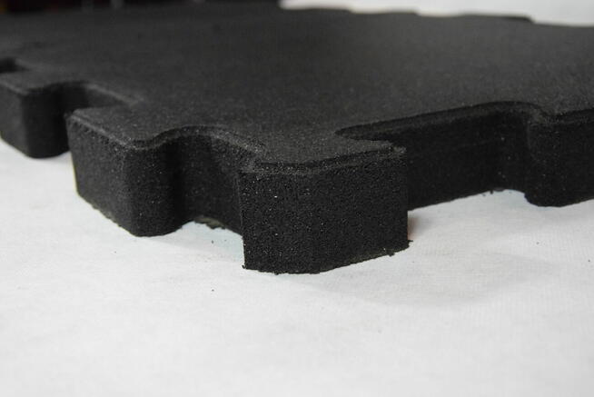 Siłownia płyty SBR pod ciężary 20mm czarny puzzel