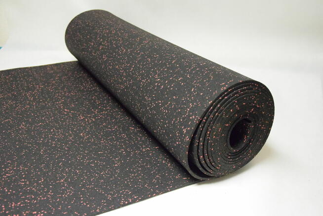 SBR mata w rolce czarna 2mm mocno gęsta