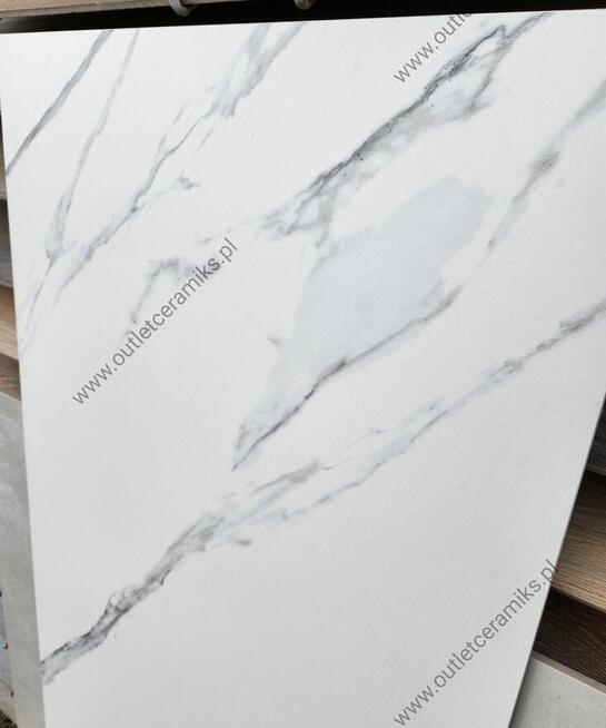 Płytki łazienkowe biały marmur 120x60 gat.1 Calimo white