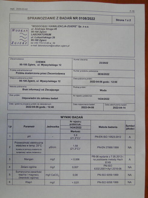 Woda demineralizowana
