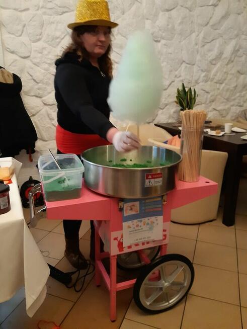 stanowisko z watą cukrową i popcornem wynajem