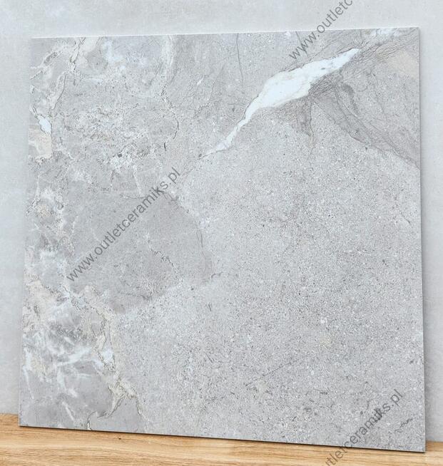 Płytki gresowe szare 60x60 gat.1 Erazio gris kamień