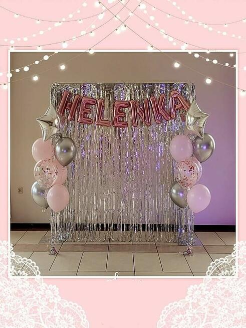 Ścianki z balonów, balony, dekoracje z balonów, girlandy