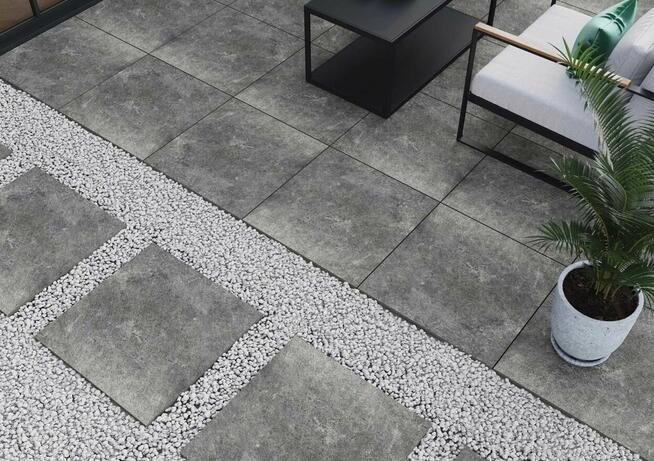 Płyty ceramiczne na taras wentylowany 80x80 Tacoma steel 2cm
