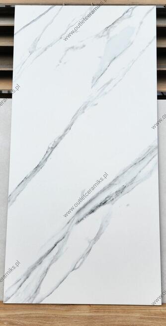 Płytki łazienkowe biały marmur 120x60 gat.1 Calimo white