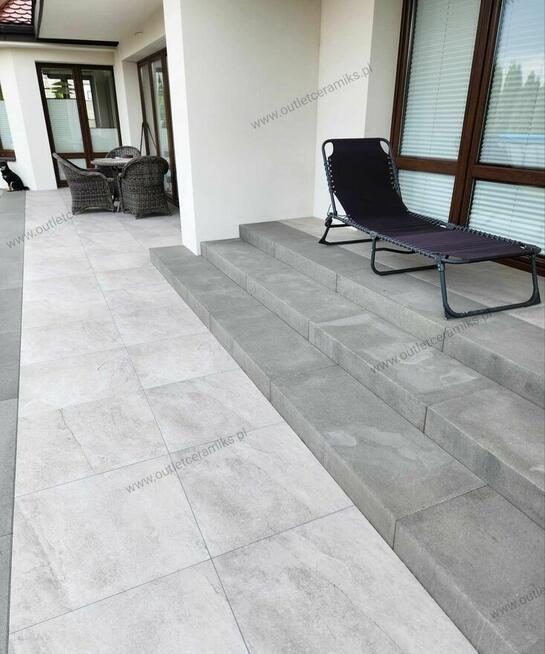 Highway white płyty tarasowe do ogrodu 60x60x20 gres 2cm