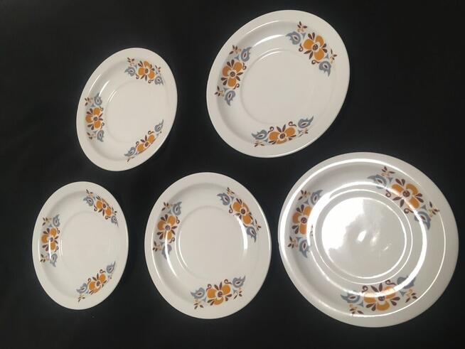 PRL stare talerzyki talerze WAWEL