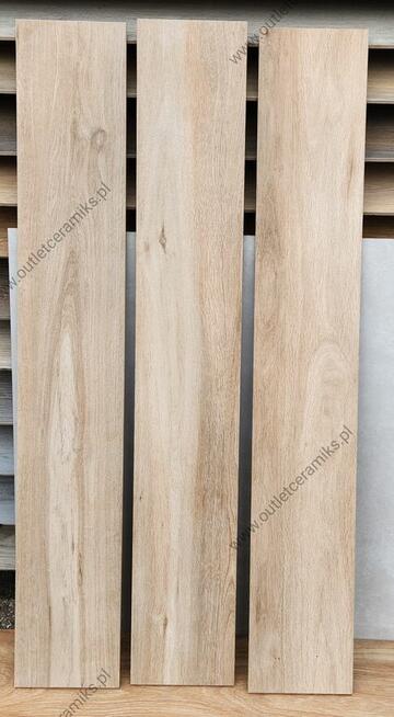 Płytki drewnopodobne gres 120x20 dąb Wood sabbia gat.1