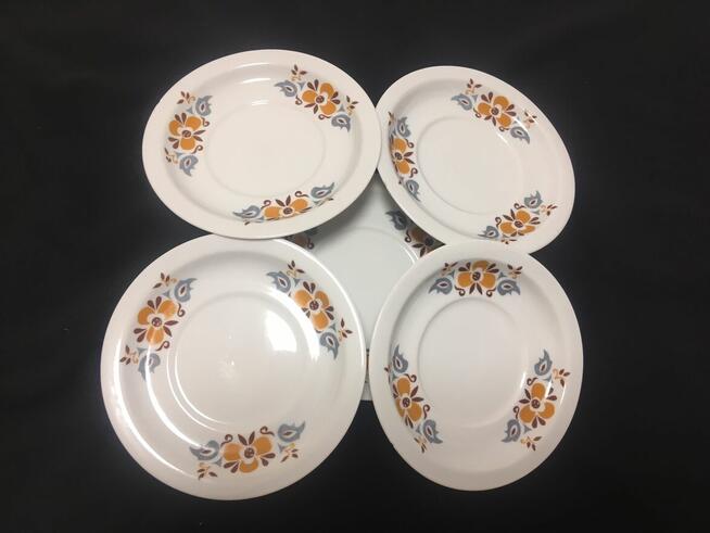 PRL stare talerzyki talerze WAWEL