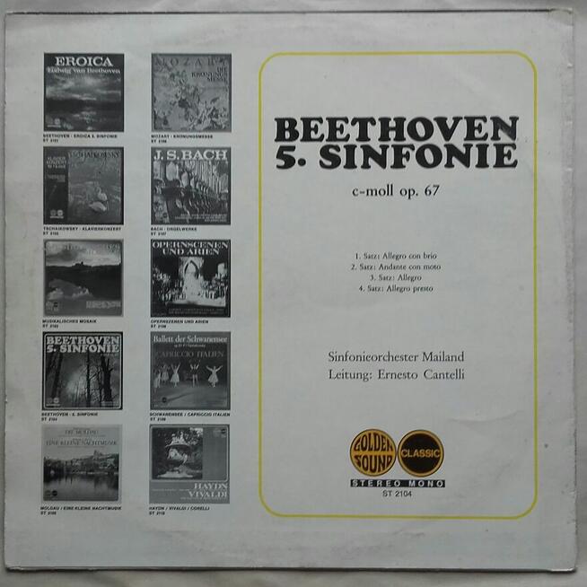 Beethoven 5. sifonie c-moll op. 67, winyl ok. 1972 r.