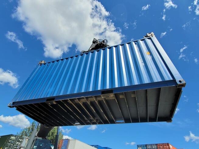 Kontenery 20DC/DV: zielony, kremowy, niebieski - sprzedam