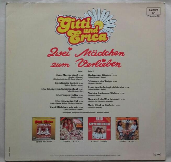 Gitti & Erica śpiewają, winyl 1980 r.