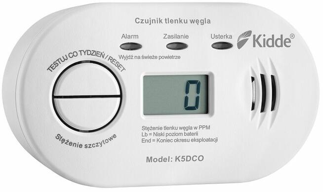 Czujnik Czadu z wyświetlaczem LCD K5DCO Kidde