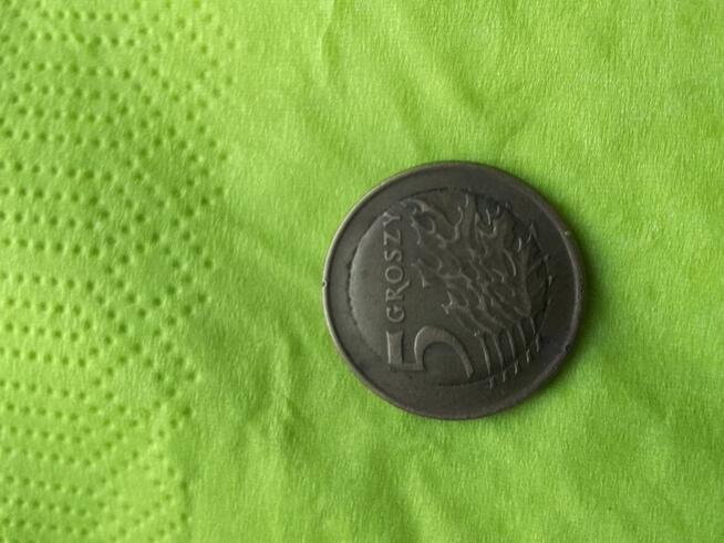 5 gr z destruktem menniczym 1992 r