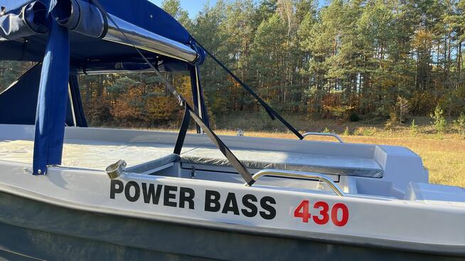 Łódź wędkarska z NAMIOTEM dł. 430 - tanio, sprawdzona firma!