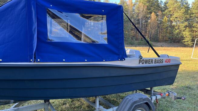 Łódź wędkarska z NAMIOTEM dł. 430 - tanio, sprawdzona firma!