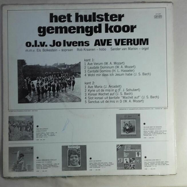 Holenderski Chór mieszany Ave Verum, winyl