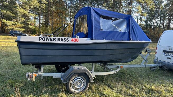 Łódź wędkarska z NAMIOTEM dł. 430 - tanio, sprawdzona firma!