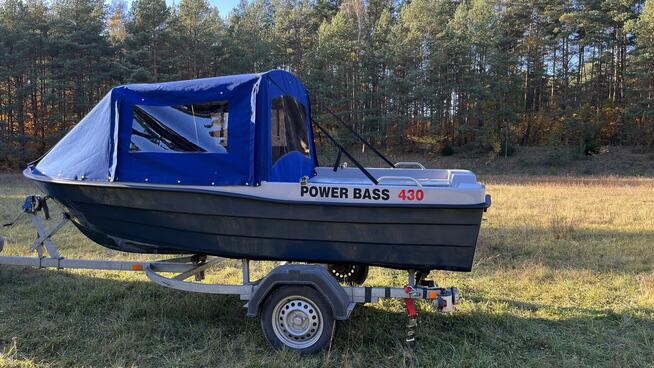 Łódź wędkarska z NAMIOTEM dł. 430 - tanio, sprawdzona firma!