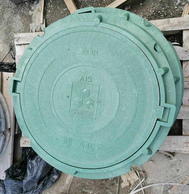 właz kompozytowy do studni fi 600 pokrywa szamba dekiel